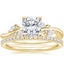 18K Yellow Gold Arden Diamond Ring with Luxe Ballad Diamond Ring (1/4 ct. tw.)