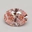 2.01 Ct. Fancy Intense Pink Oval Lab Grown Diamond