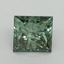 2.47 Ct. Fancy Vivid Pacific Green Princess Lab Grown Diamond