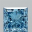 2.07 Ct. Fancy Vivid Blue Princess Lab Grown Diamond