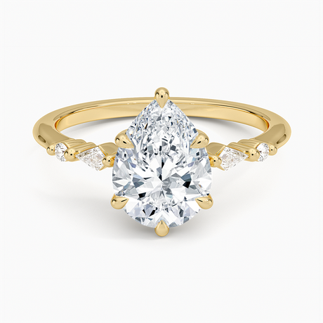 18K Yellow Gold Soraya Diamond Ring