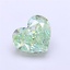 1.26 Ct. Fancy Vivid  Green Heart Lab Grown Diamond