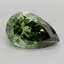 1.94 Ct. Fancy Vivid  Green Pear Lab Grown Diamond