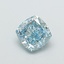 1.03 Ct. Fancy Intense Blue Cushion Lab Grown Diamond
