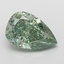 2.05 Ct. Fancy Vivid Green Pear Lab Grown Diamond