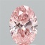 1.55 Ct. Fancy Vivid Pink Oval Lab Grown Diamond
