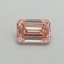 1.06 Ct. Fancy Intense Pink Emerald Lab Grown Diamond