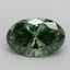 1.01 Ct. Fancy Vivid Pacific Green Oval Lab Grown Diamond