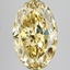 5.33 Ct. Fancy Intense  Yellow Oval Lab Grown Diamond