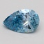 1.05 Ct. Fancy Vivid Blue Pear Lab Grown Diamond