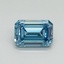 1.04 Ct. Fancy Vivid Blue Emerald Lab Grown Diamond