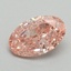 0.84 Ct. Fancy Vivid Pink Oval Lab Grown Diamond