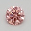 0.35 Ct. Fancy Vivid Pink Round Lab Grown Diamond