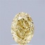 1.03 Ct. Fancy Intense  Yellow Oval Lab Grown Diamond