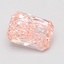 1.01 Ct. Fancy Vivid Pink Radiant Lab Grown Diamond