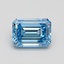 4.02 Ct. Fancy Vivid Blue Emerald Lab Grown Diamond