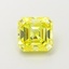 0.88 Ct. Fancy Intense  Yellow Asscher Lab Grown Diamond