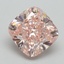 3.08 Ct. Fancy Intense Pink Cushion Lab Grown Diamond