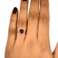 The Auden Ring, smallzoomed in top view on a hand