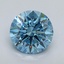 2.27 Ct. Fancy Vivid Malibu Blue Round Lab Grown Diamond