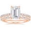 14K Rose Gold Luxe Viviana Diamond Ring (1/3 ct. tw.) with Marseille Diamond Ring (1/3 ct. tw.)