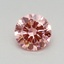 0.44 Ct. Fancy Vivid Pink Round Lab Grown Diamond