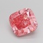 2.94 Ct. Fancy Vivid  Pink Cushion Lab Grown Diamond