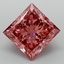 2.08 Ct. Fancy Intense Purplish Pink Princess Lab Grown Diamond