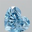 3.23 Ct. Fancy Vivid  Blue Heart Lab Grown Diamond