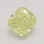 1.00 Ct. Fancy Intense Yellow Cushion Diamond