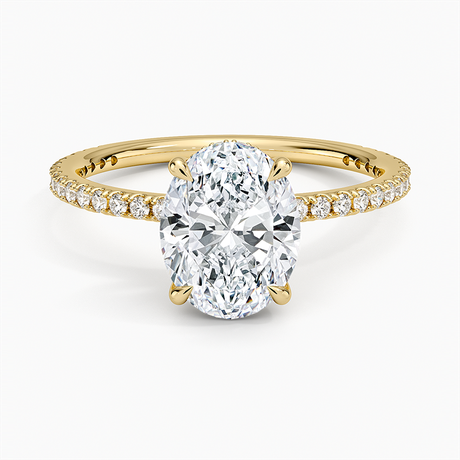 18K Yellow Gold Perfect Fit Three-Quarter Diamond Ring (1/4 ct. tw.)