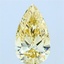 2.10 Ct. Fancy Intense Yellow Pear Lab Grown Diamond