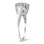 The Jelene Ring, smalltop view on a hand