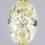 2.58 Ct. Fancy Intense Yellow Oval Lab Grown Diamond