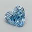 9.32 Ct. Fancy Vivid Blue Heart Lab Grown Diamond