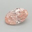 0.59 Ct. Fancy Vivid Pink Oval Lab Grown Diamond