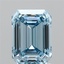 2.49 Ct. Fancy Vivid Blue Emerald Lab Grown Diamond