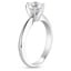 Platinum Classic Six-Prong Solitaire Ring, smallside view