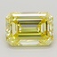 1.96 Ct. Fancy Intense  Yellow Emerald Lab Grown Diamond