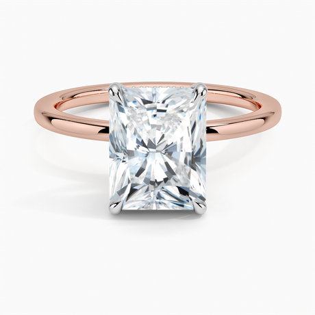 14K Rose Gold Adorned Mixed Metal Diamond Ring