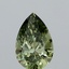1.51 Ct. Fancy Vivid Green Pear Lab Grown Diamond