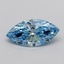 1.00 Ct. Fancy Vivid  Blue Marquise Lab Grown Diamond