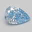 2.08 Ct. Fancy Vivid Blue Pear Lab Grown Diamond