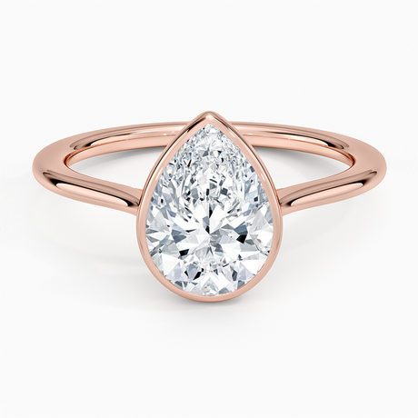 14K Rose Gold Petite Luna 1.5mm Bezel Ring