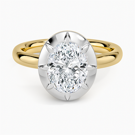 Harper Mixed Metal Solitaire Ring