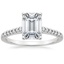 18K White Gold Sonora Diamond Ring, smalltop view