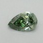 0.41 Ct. Fancy Vivid Pacific Green Pear Lab Grown Diamond