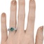 The Dagan Ring, smallzoomed in top view on a hand