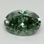 3.06 Ct. Fancy Vivid Pacific Green Oval Lab Grown Diamond