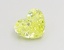 1.00 Ct. Fancy Vivid  Yellow Heart Lab Grown Diamond